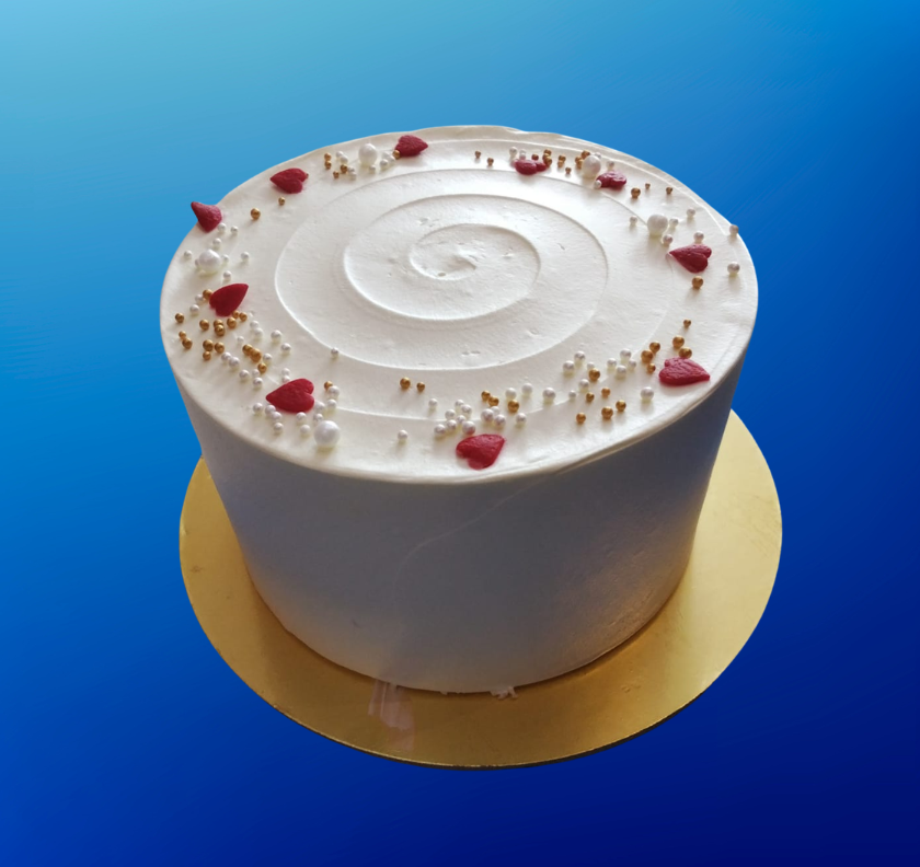 Eggless Vanilla Cake Half Pound