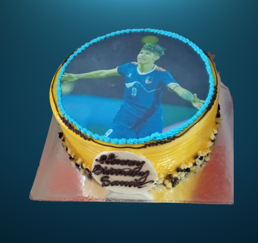 Custom Photo Birthday Buttercream Cake