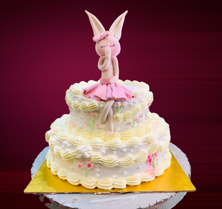 Elegant Bunny Princess Cake