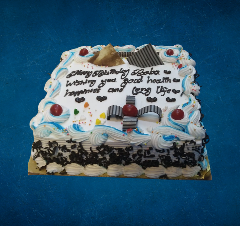 Classic Square Chocolate Birthday Cake