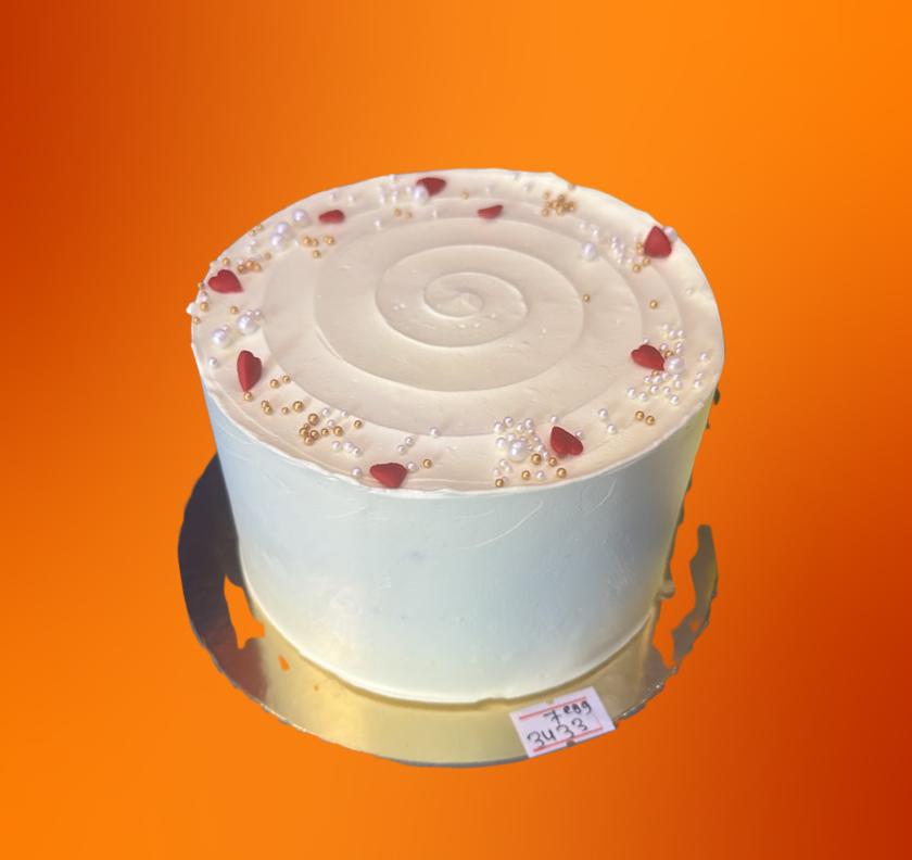 Eggless Vanilla Cake Half Pound