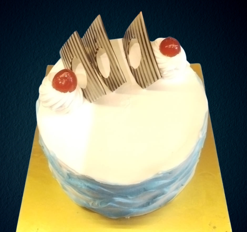 Eggless Vanilla Cake Half Pound